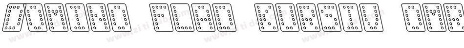 Domino flad kursiv omrids字体转换